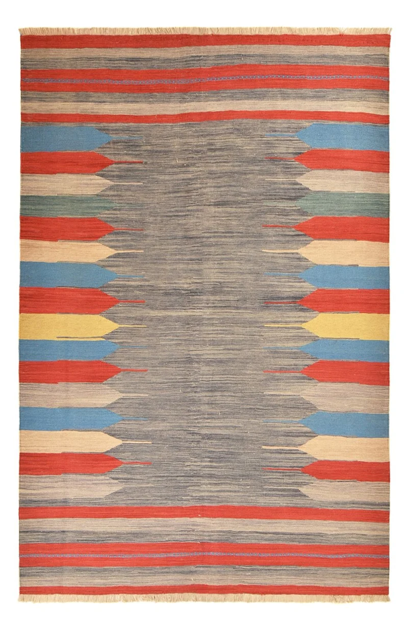 Kelim Teppich - Trendy - 199 x 293 cm - mehrfarbig