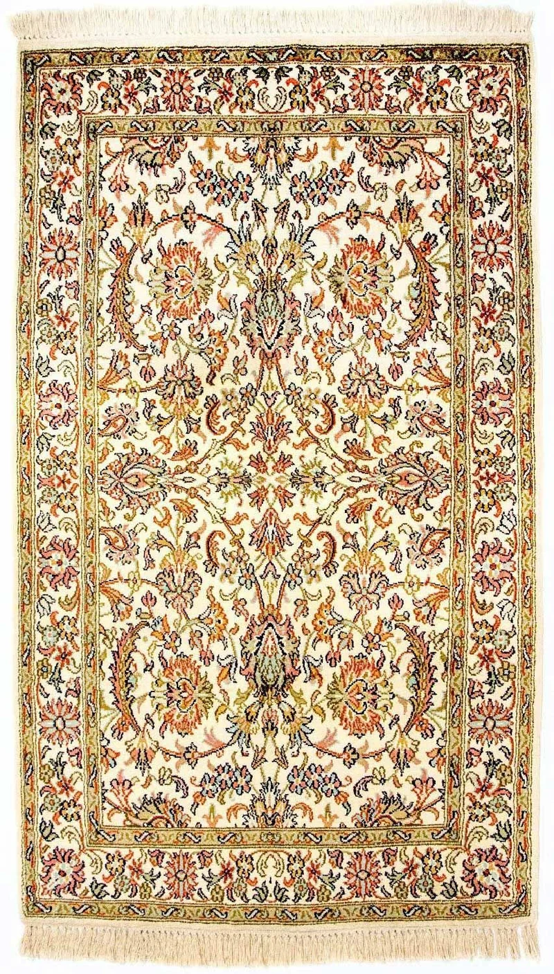 Kaschmir Seide Teppich 74x127cm - Orientteppich
