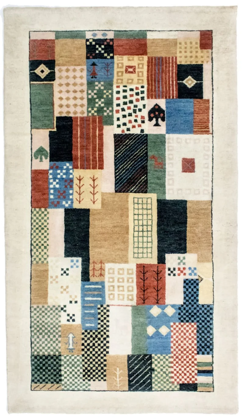 Loribaft Teppich Perser 95x165cm - Wollteppich