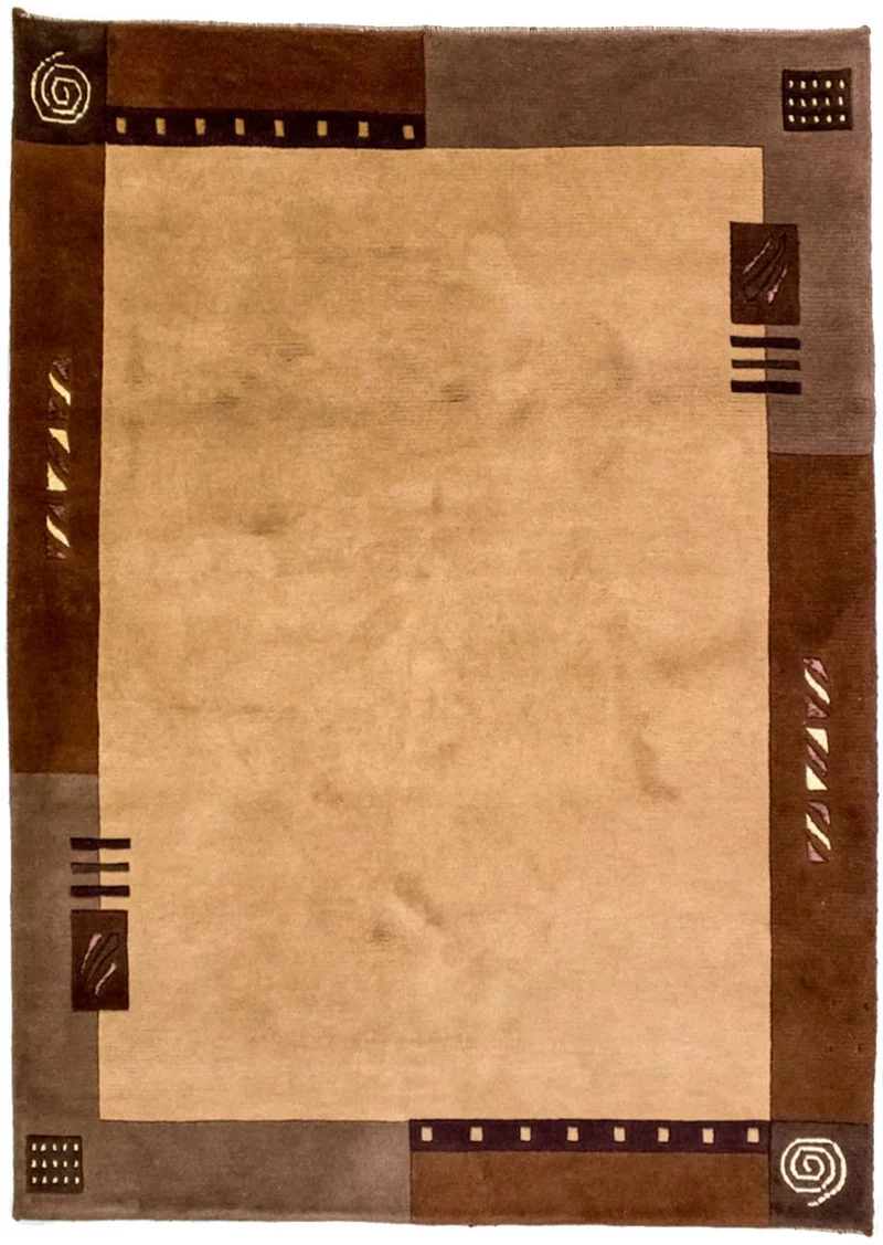 Nepal Teppich 148x191cm - Wollteppich
