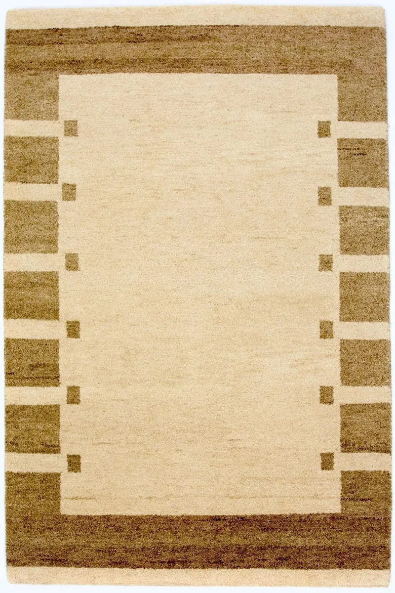 Gabbeh Teppich Indus 122x185cm - Wollteppich