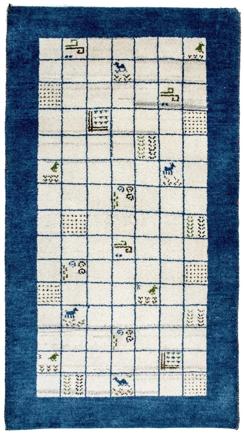 Gabbeh Teppich Indus 92x162cm - Wollteppich
