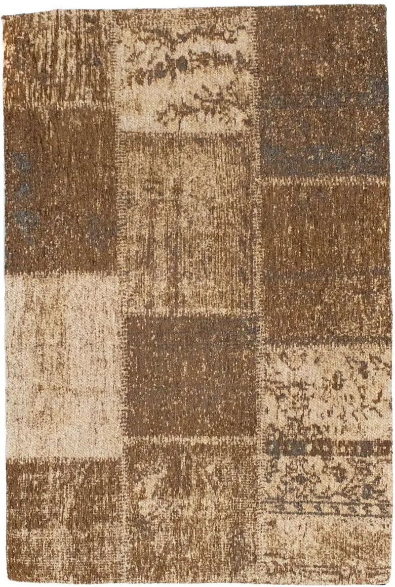 Patchwork Teppich 61x93cm - Wollteppich