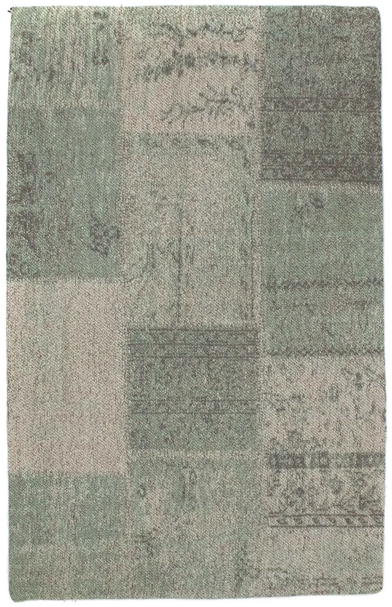 Patchwork Teppich 62x94cm - Wollteppich