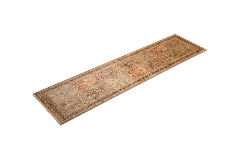 Kaschmir Seide Teppich 80x305cm - Orientteppich