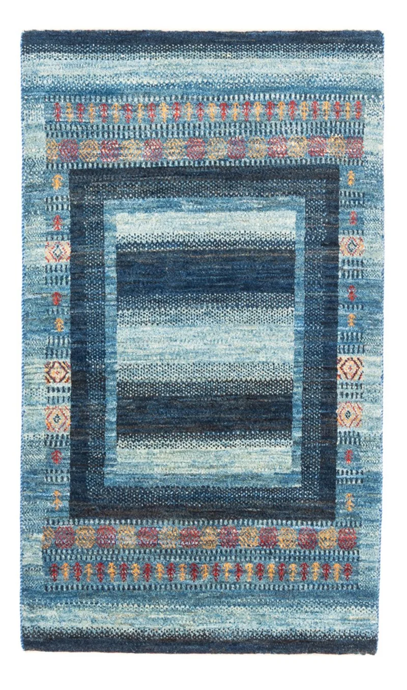 Gabbeh Teppich - Loribaft Perser - Royal - 78 x 128 cm - blau
