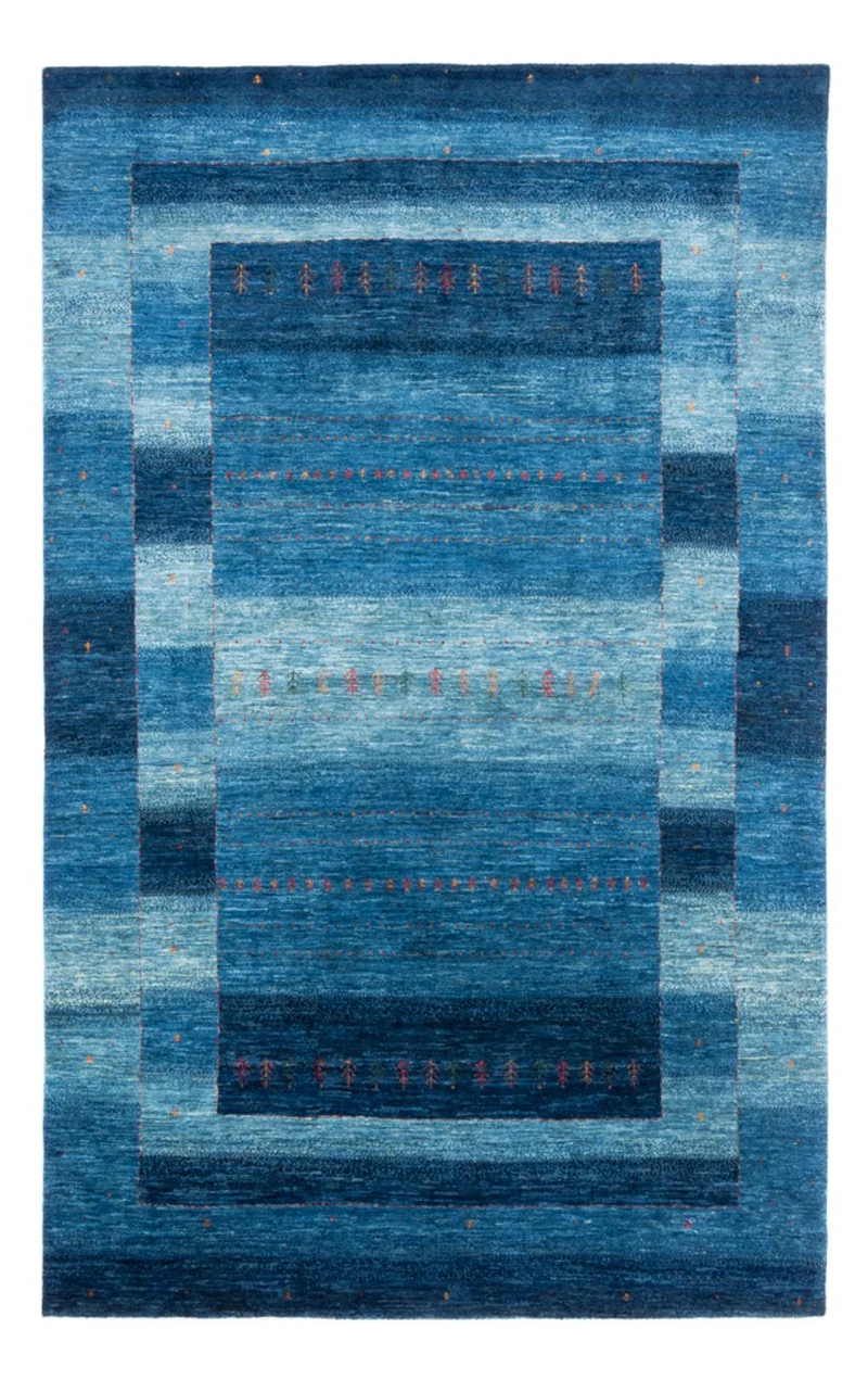 Gabbeh Teppich - Loribaft Perser - 195 x 302 cm - blau