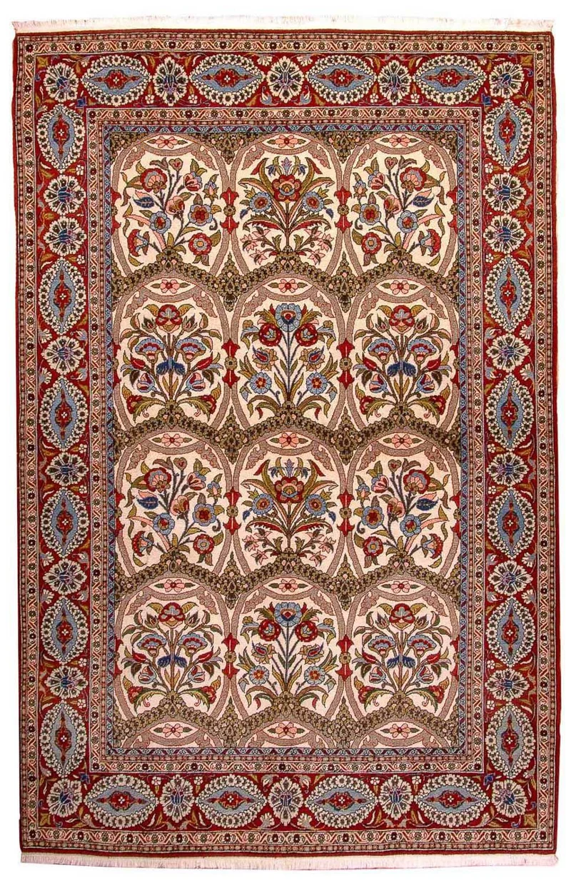 Ghom Teppich 141x215cm - Perserteppich