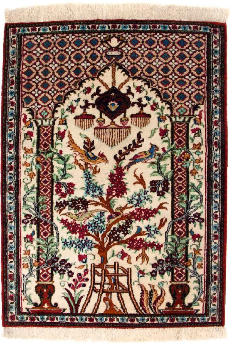 Ghom - Seide Teppich 57x77cm - Perserteppich