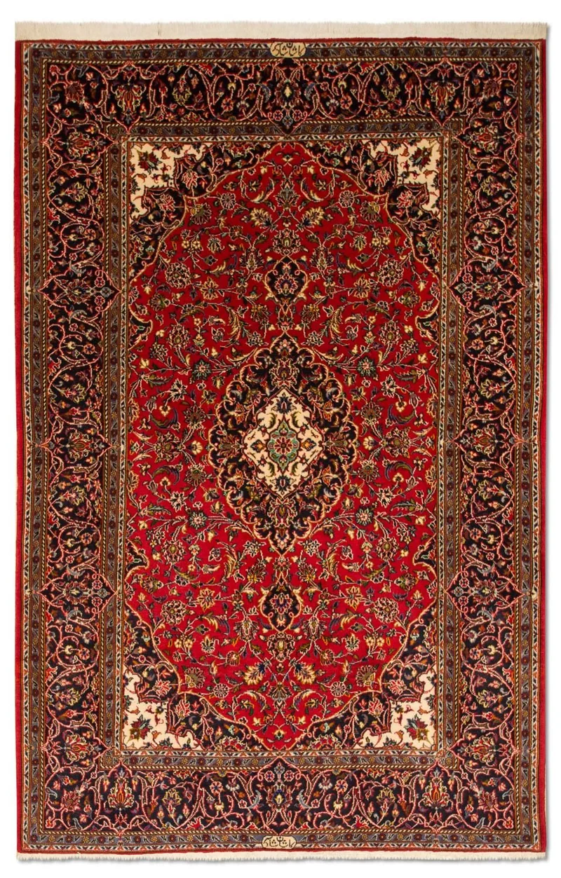 Keshan Teppich 141x216cm - Perserteppich
