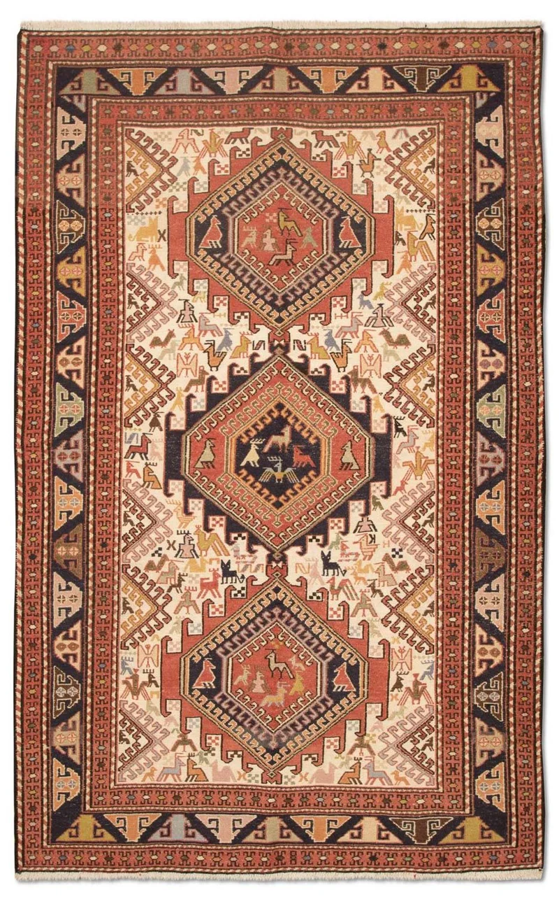 Kelim Seide Teppich 122x194cm