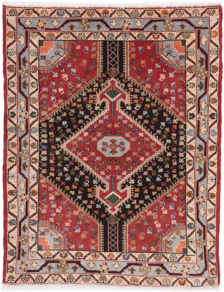 Perserteppich - Nomadic - 105 x 130 cm - mehrfarbig