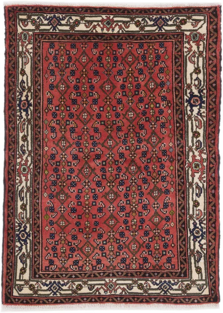 Perserteppich - Nomadic - 120 x 140 cm - dunkelrot