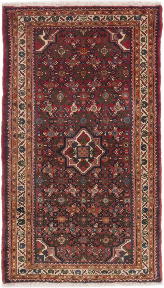 Perserteppich - Nomadic - 95 x 157 cm - dunkelrot