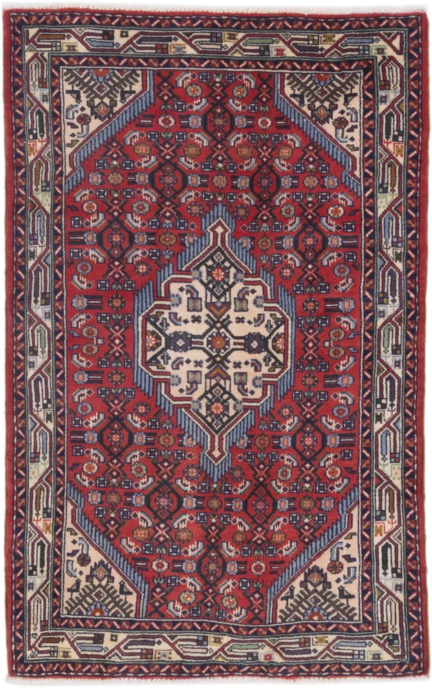 Perserteppich - Nomadic - 105 x 165 cm - dunkelrot