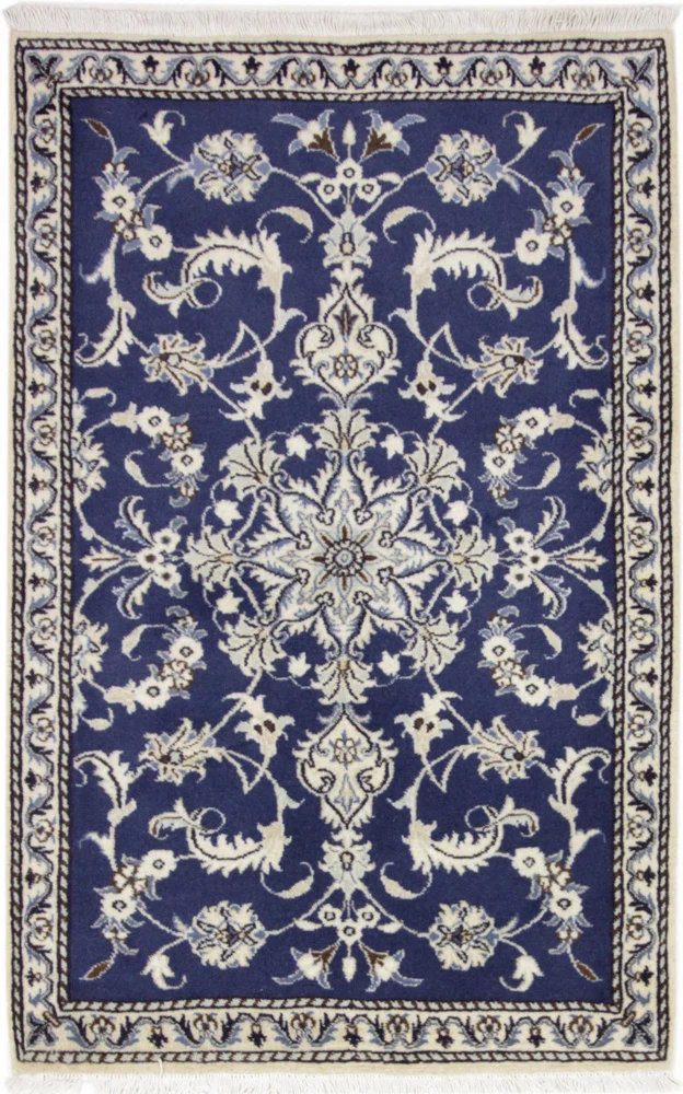 Perserteppich - Nain - 88 x 138 cm - blau