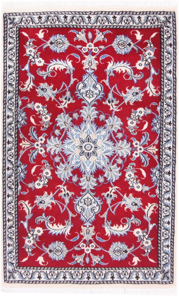 Perserteppich - Nain - 86 x 138 cm - rot