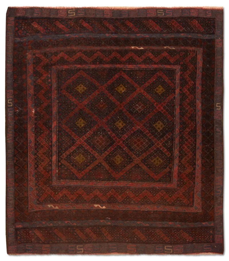 Kelim Afghan Teppich 118x139cm