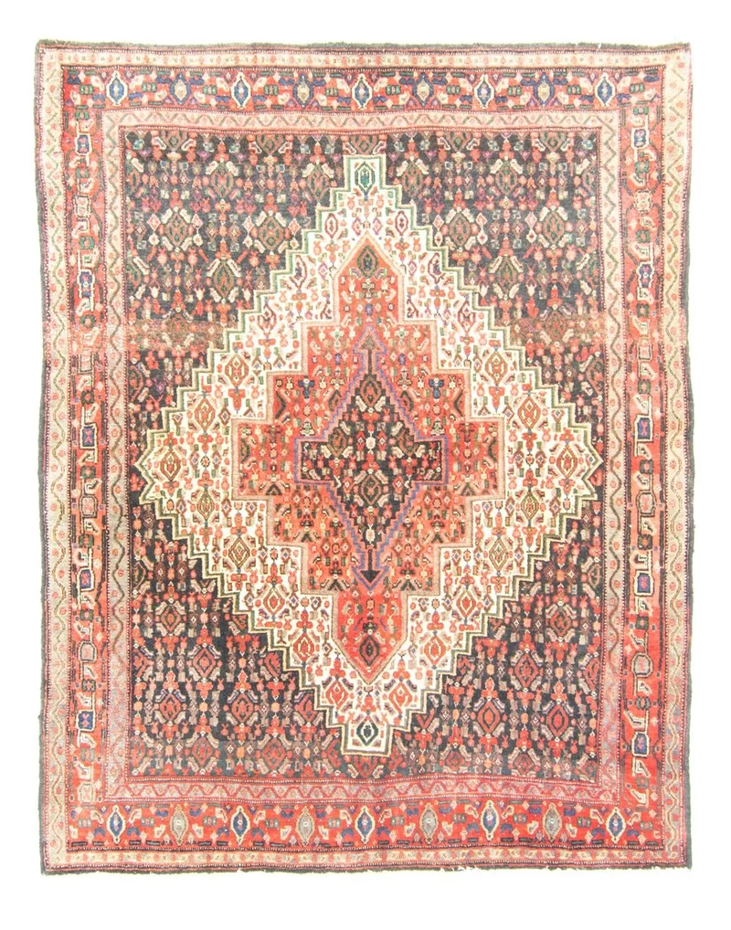 Senneh Teppich 126x155cm - Perserteppich