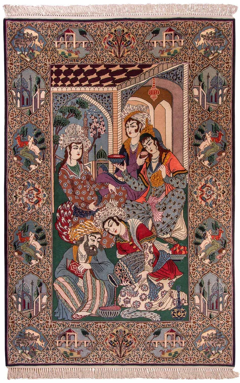 Isfahan Teppich 110x165cm - Perserteppich