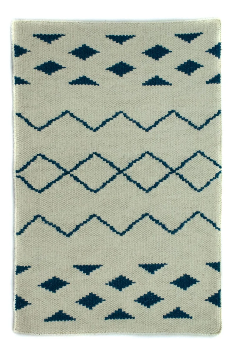 Kelim Modern Teppich 62x95cm - Wollteppich