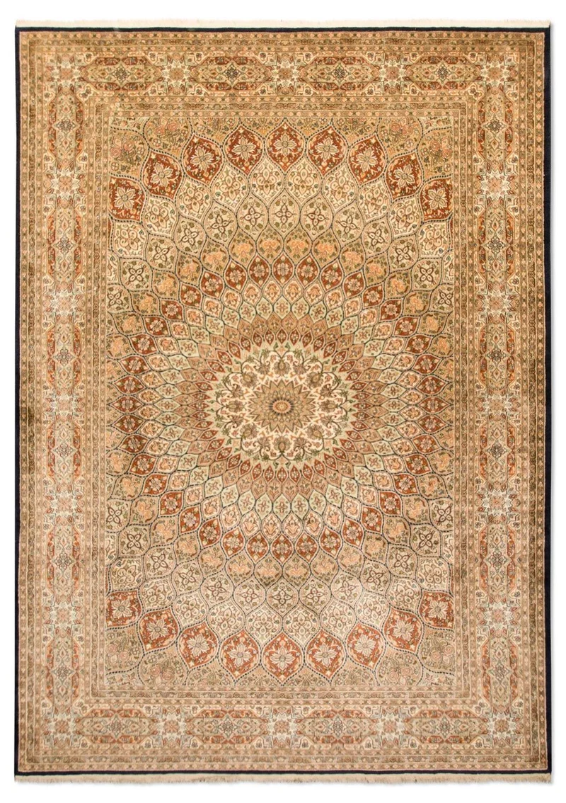 Kaschmir Seide Teppich 197x287cm - Orientteppich