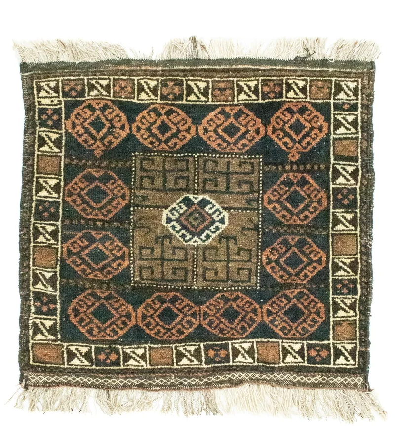 Afghan Teppich 64x66cm - Orientteppich