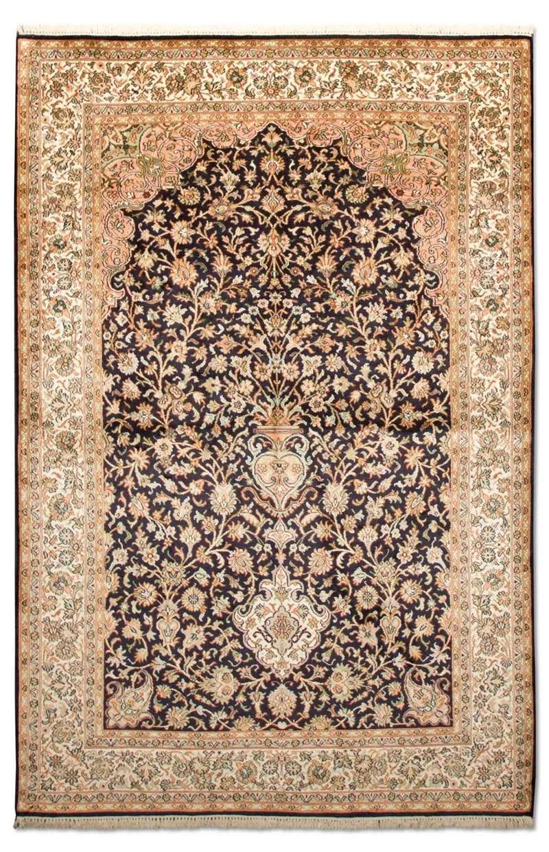 Kaschmir Seide Teppich 127x190cm - Orientteppich