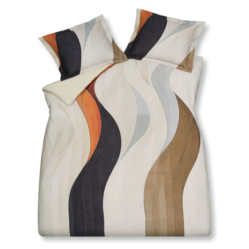 CURVA dekbedovertrek Cream Tan 200x220 cm