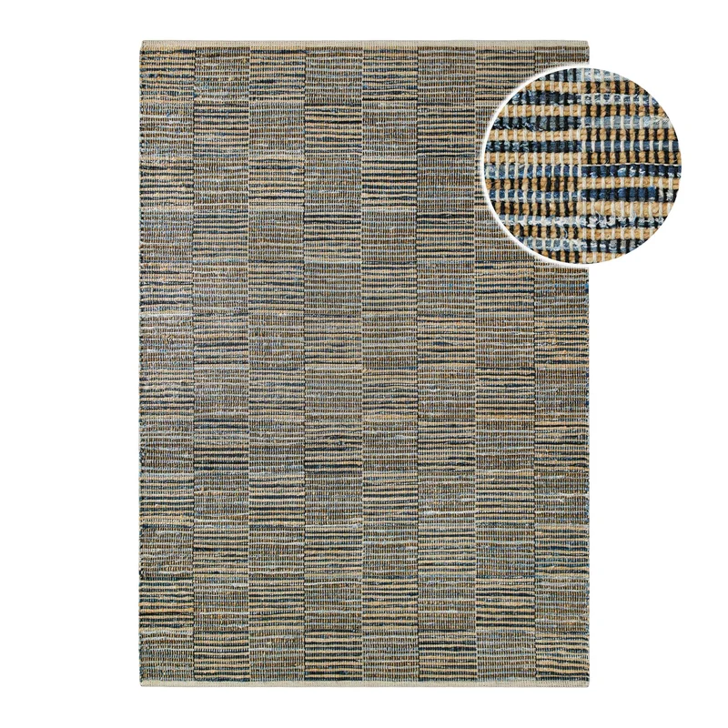 Handwebteppich Denim Blau "Denim Blues" WECONhome