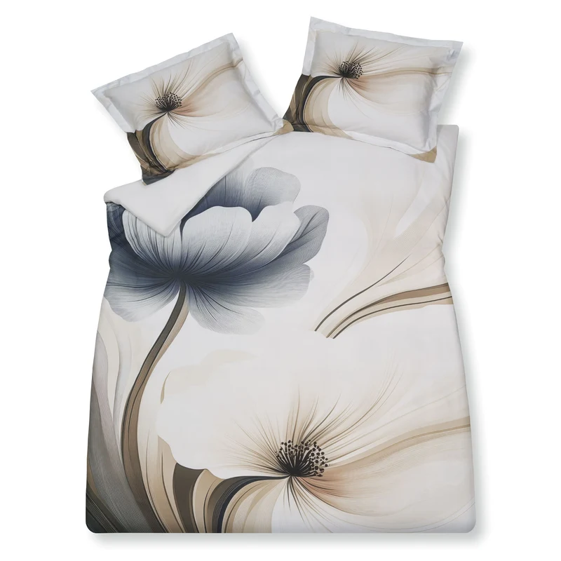 SAFFIRA dekbedovertrek Cream Tan 200x220 cm
