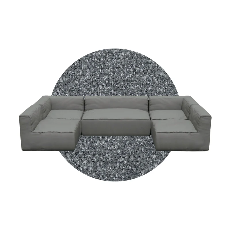 GROW loungebank I Stone Boucle