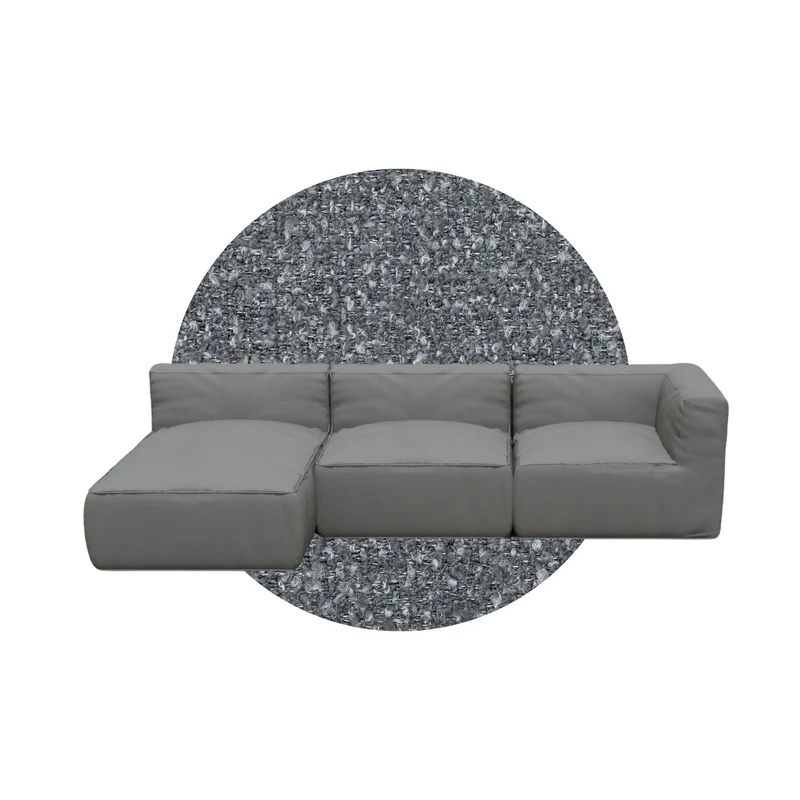 GROW loungebank D Stone Boucle
