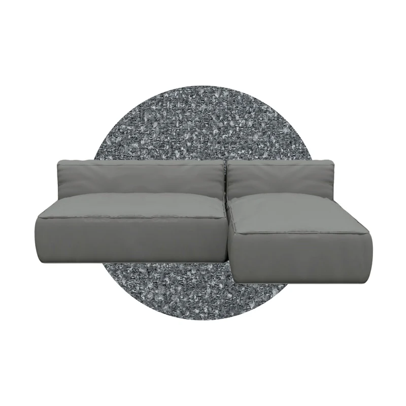 GROW loungebank C Stone Boucle