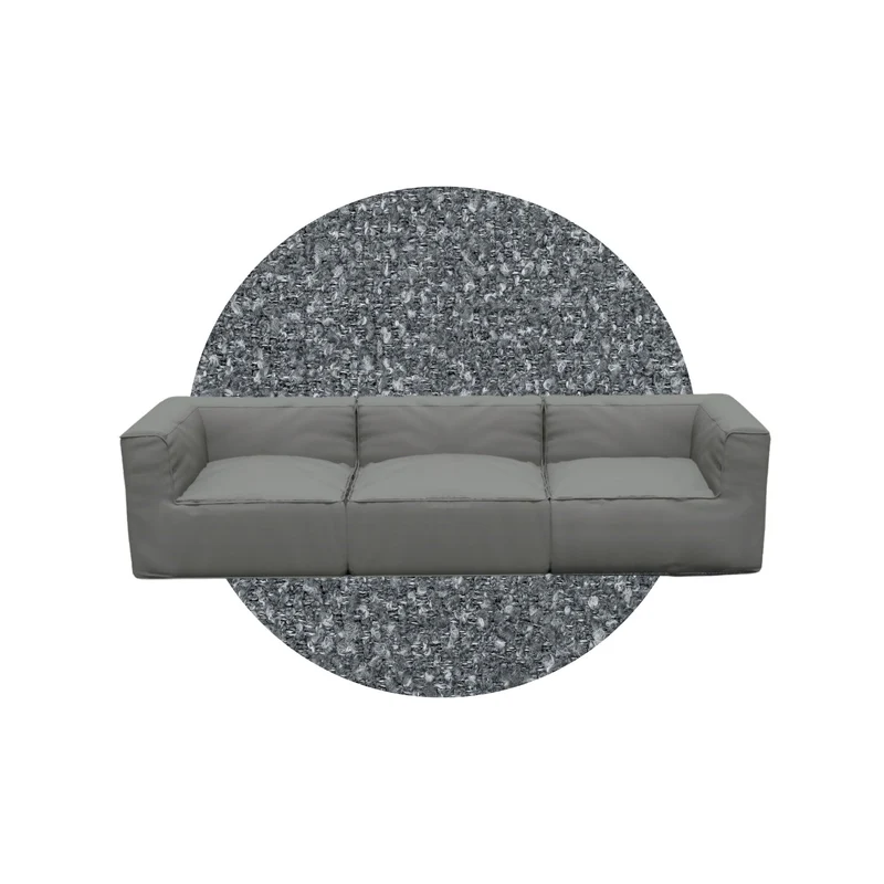 GROW loungebank B Stone Boucle