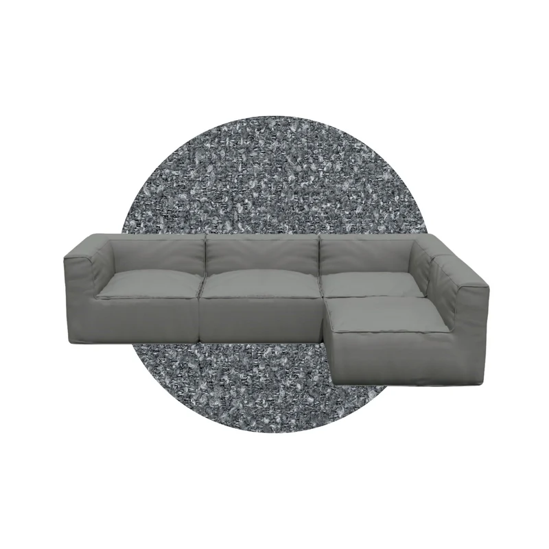 GROW loungebank A Stone Boucle