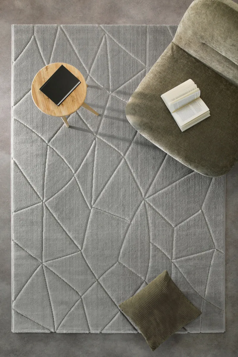 Kurzflorteppich Grau "Unplugged" WECONhome