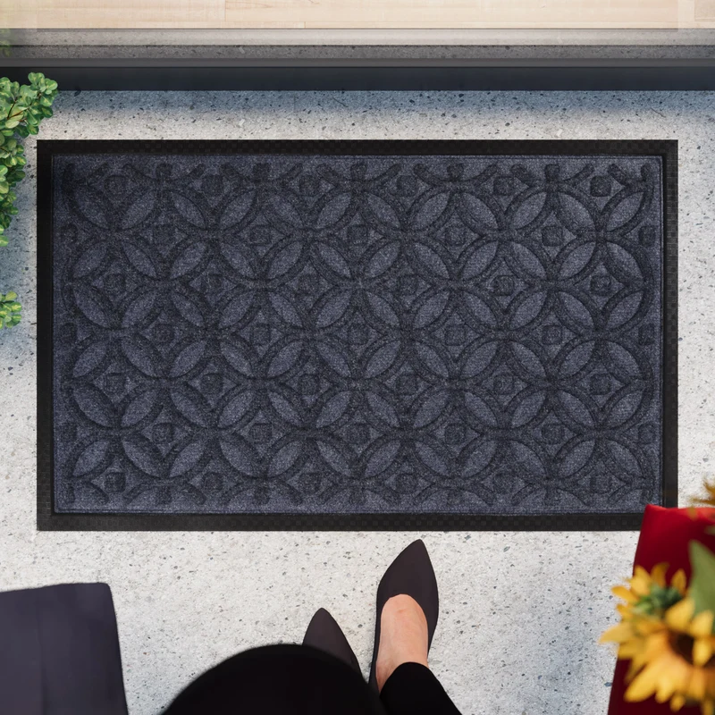 Fußmatte Grau Blau "Midnight Mosaic" WECONhome