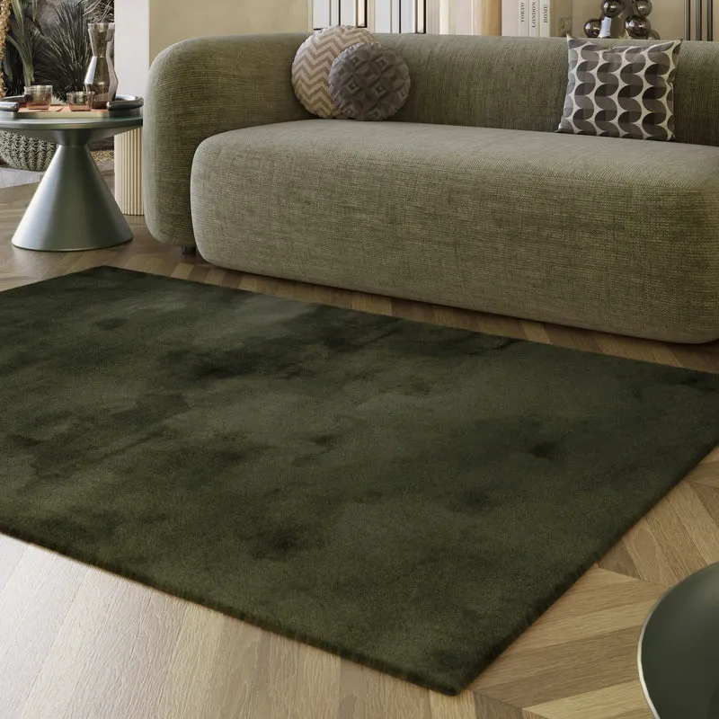 Esprit Teppich Oliv Grün und sehr flauschig Hochflor "Alice"