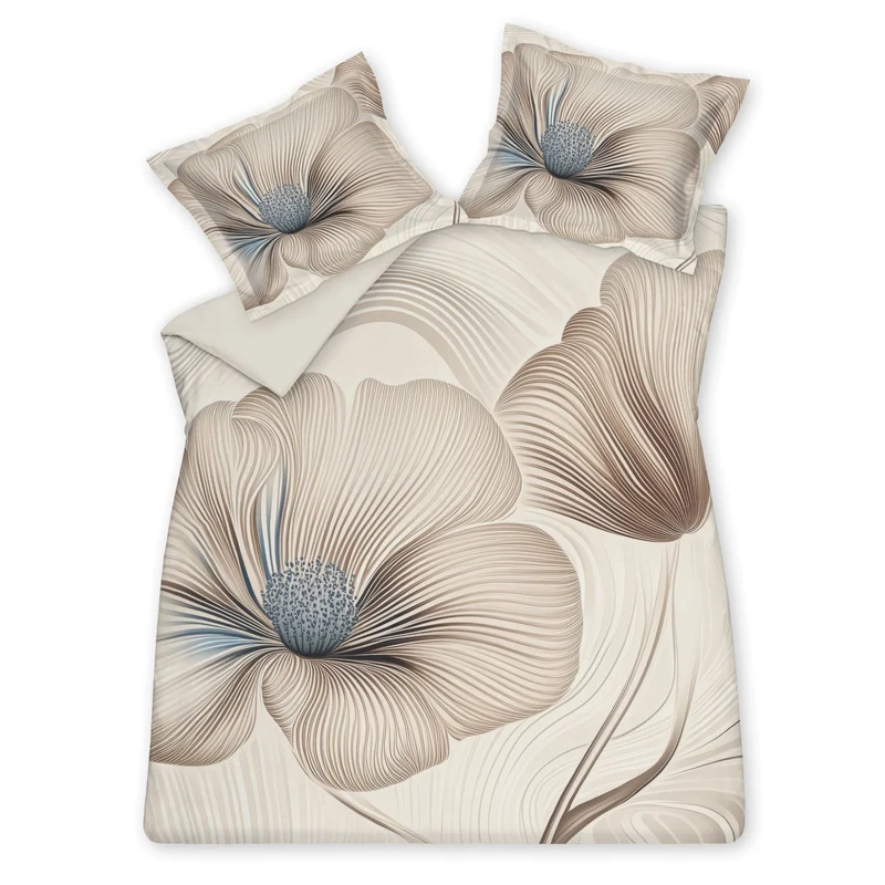 ROYAL GARDEN dekbedovertrek Cream Tan 200x220 cm