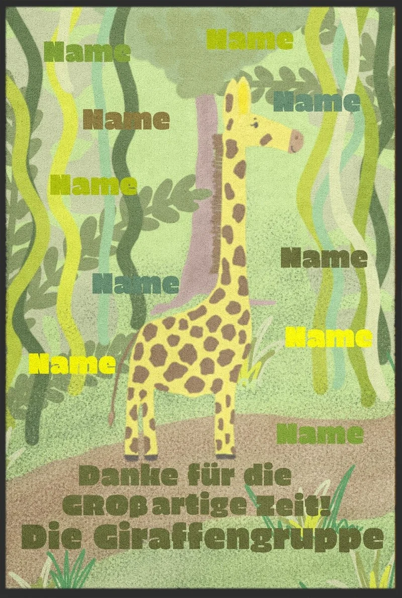 Abschiedsgeschenk Fussmatte 10248