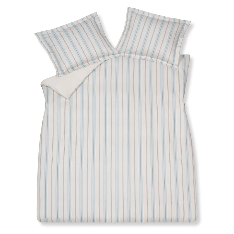 SERENE LINES dekbedovertrek Powder Blue 200x220 cm