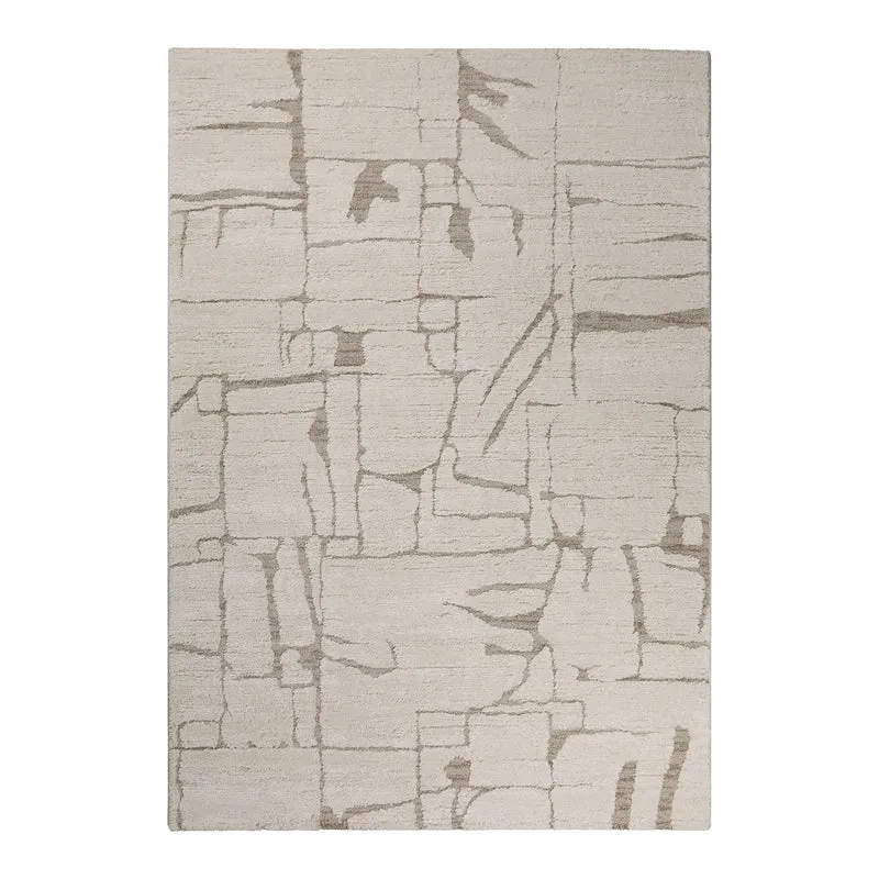 Kurzflor Teppich Creme Beige "Nils" WECONhome