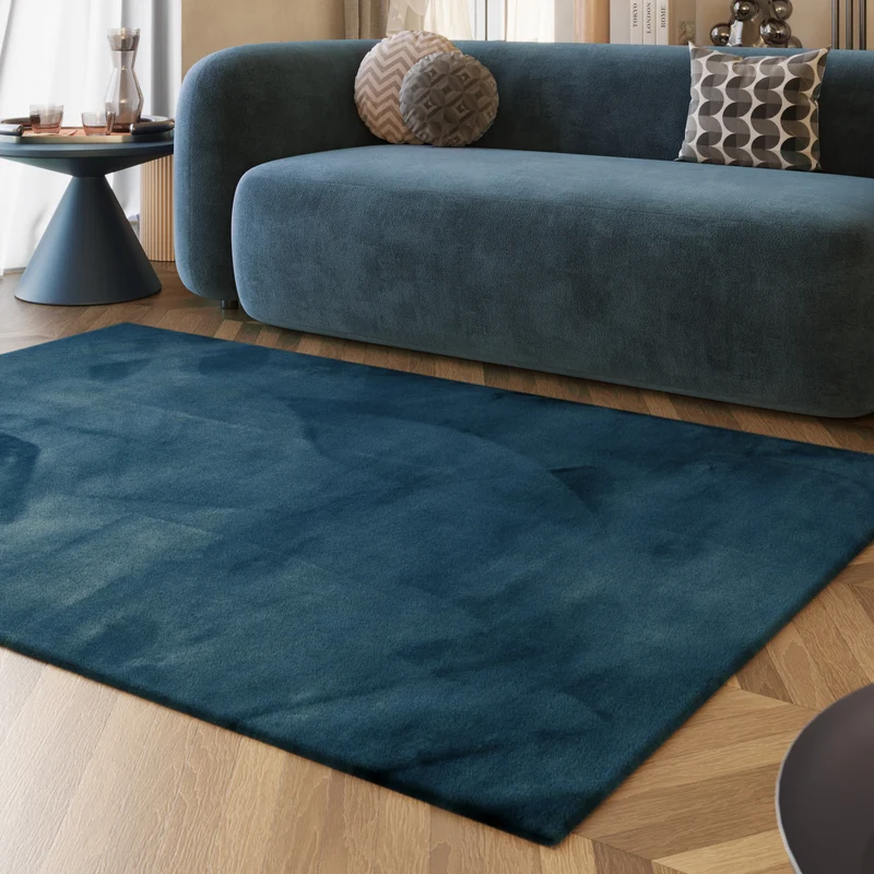 Esprit Teppich Petrol und sehr flauschig Hochflor "Alice"