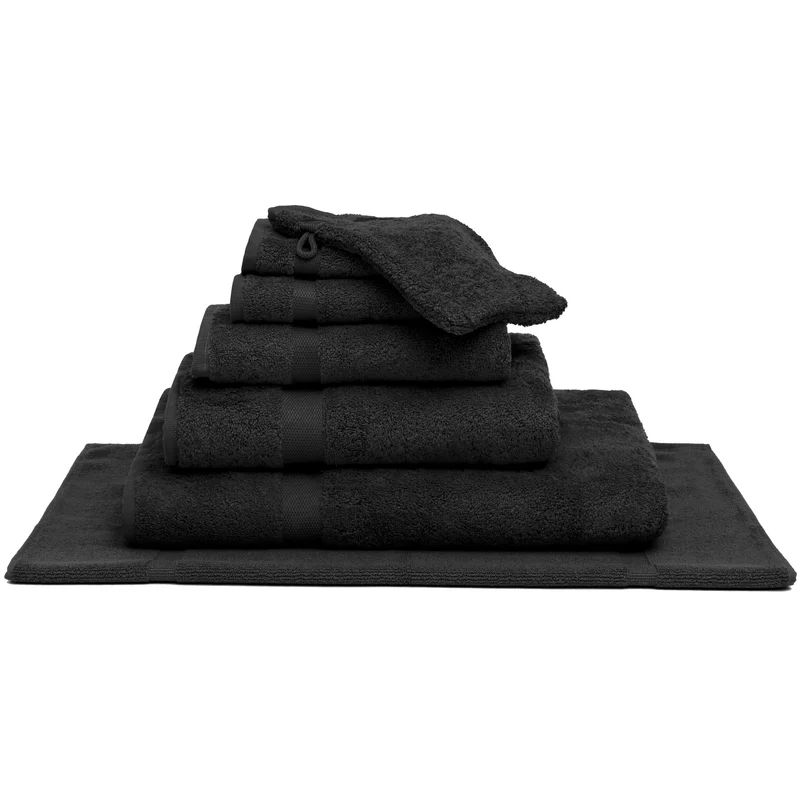 Pakketdeal: 2x badlaken + 2x washand RANGER Off Black
