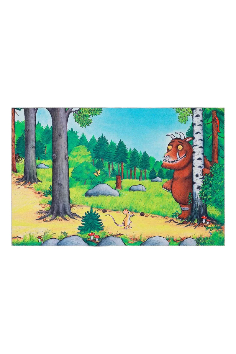 Grüffelo Kinderteppich Bunt Kurzflor "Mouselo"