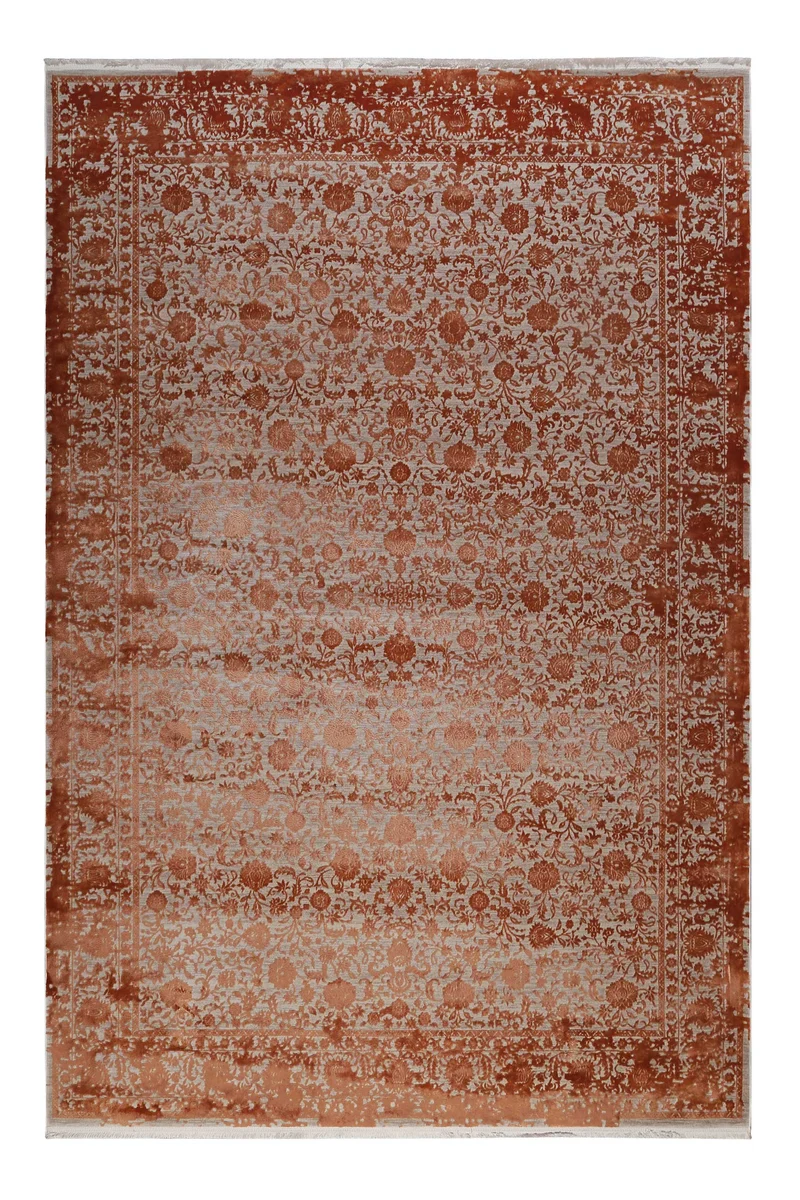 Esprit Teppich Rot Grau meliert Vintage "Florida"