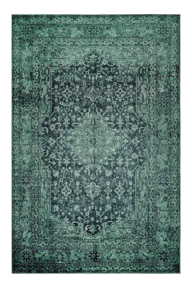 Teppich Anthrazit Grün Vintage "2nd Avenue" WECONhome