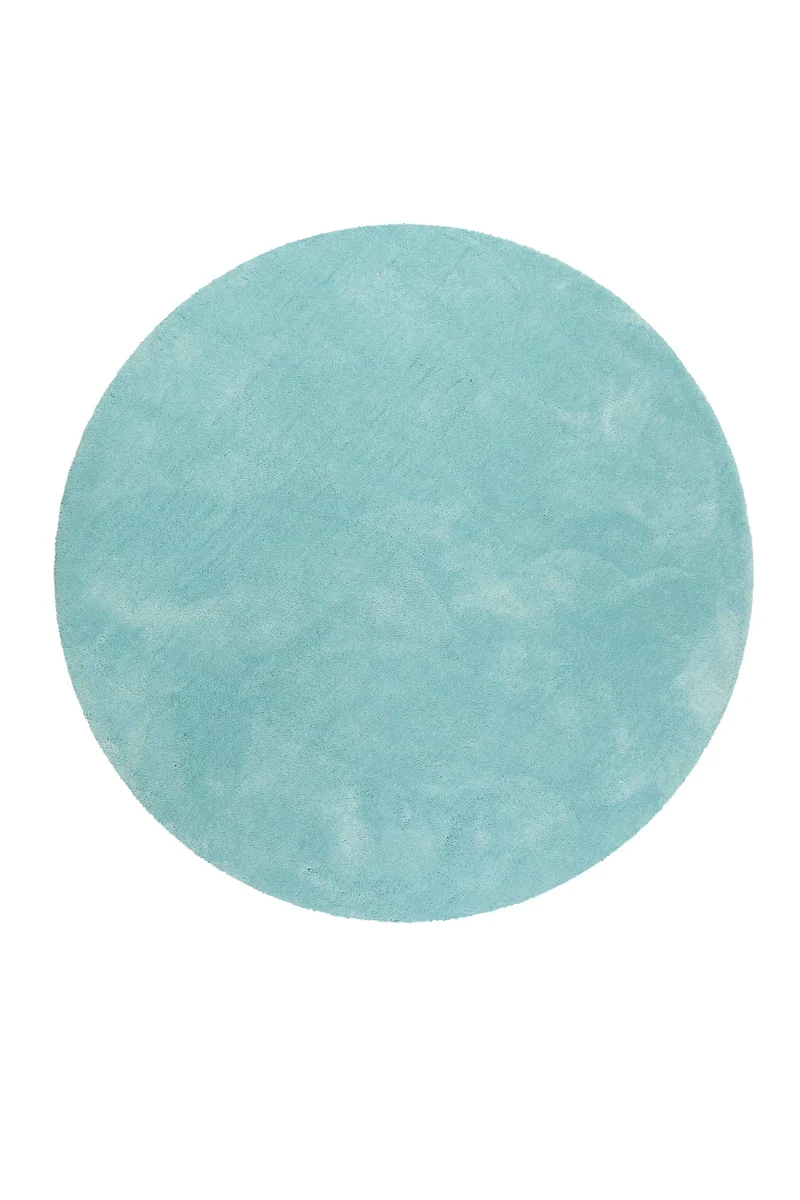 Esprit Teppich Rund Türkis Hochflor "Relaxx"