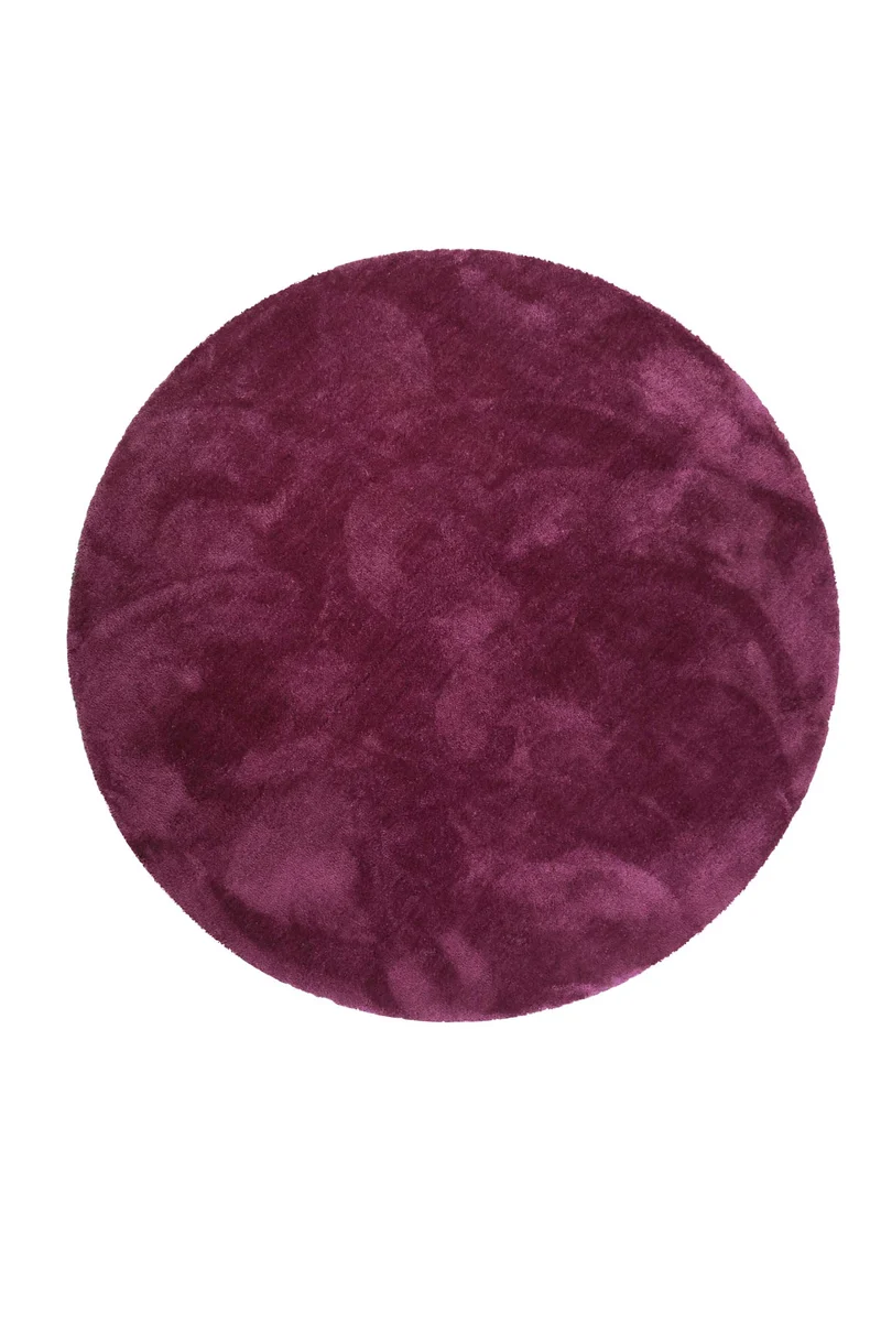 Esprit Teppich Rund Pink Violett Hochflor "Relaxx"